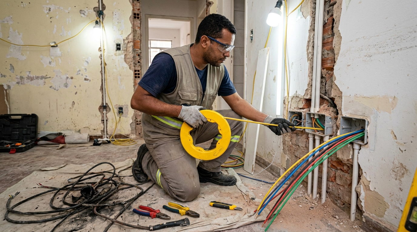 Cabeamento elétrico para empresas em Belo Horizonte‑MG