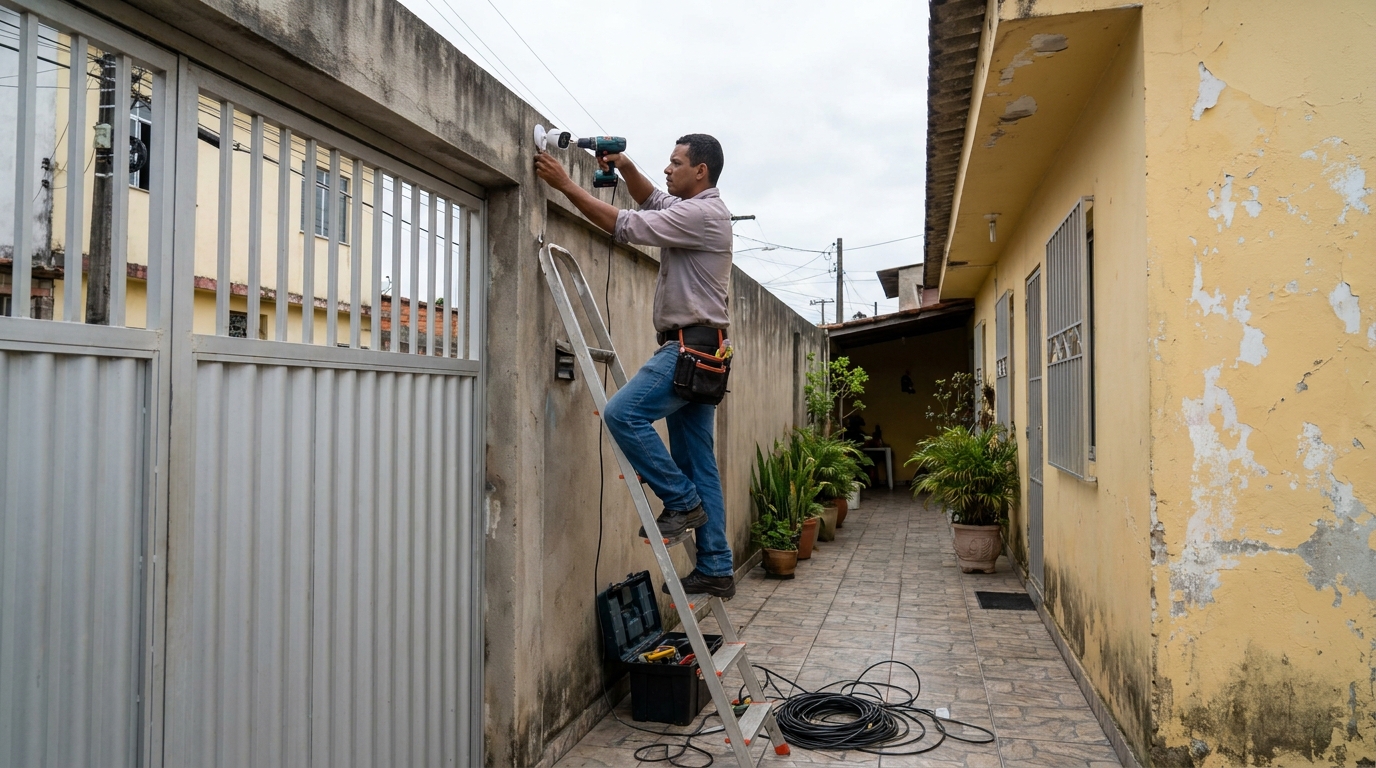 Passagem de cabeamento em Belo Horizonte‑MG